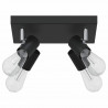 Reflektor sufitowy Czarny 26,5 x 26 x 11,5 cm Metal