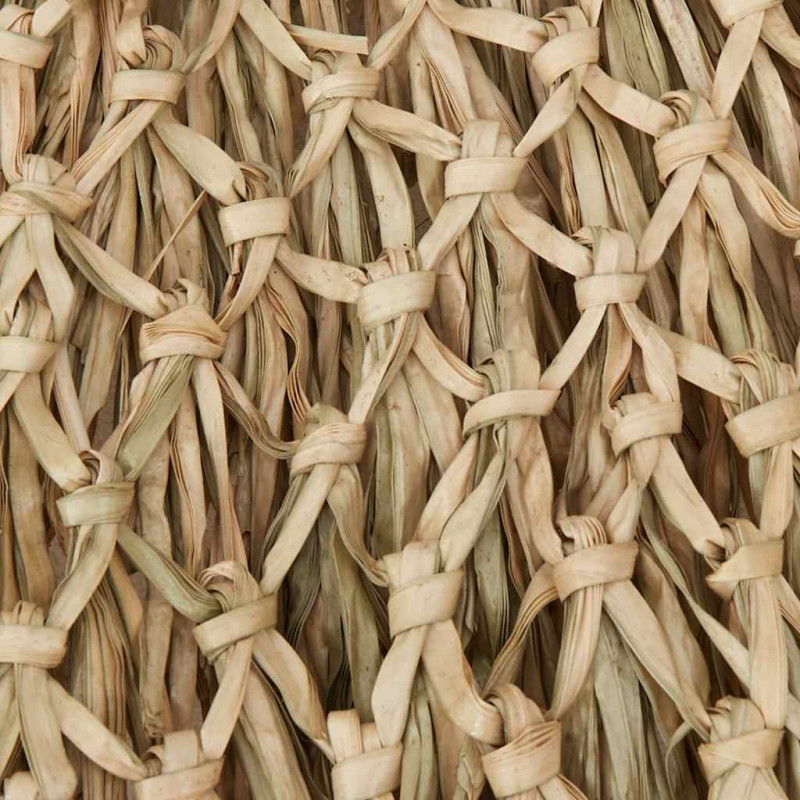 Parasol ogrodowy z bambusa i bananowych liści, 270 cm