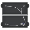Reflektor sufitowy Czarny 26,5 x 26 x 11,5 cm Metal
