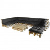 Poduszka do sofy paletowej 13 pcs Szary 120 x 80 x 10 cm