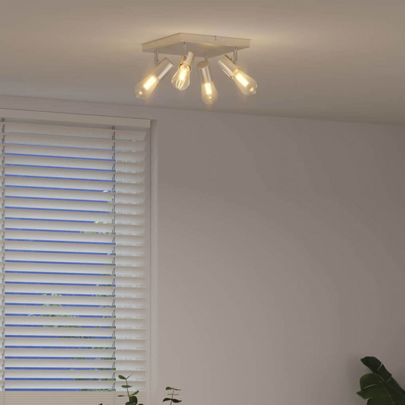 Reflektor sufitowy Nikiel 26,5 x 26 x 11,5 cm Metal