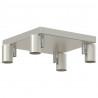 Reflektor sufitowy Nikiel 26,5 x 26 x 11,5 cm Metal