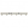 Reflektor sufitowy Nikiel 73 x 6,5 x 11,5 cm Metal