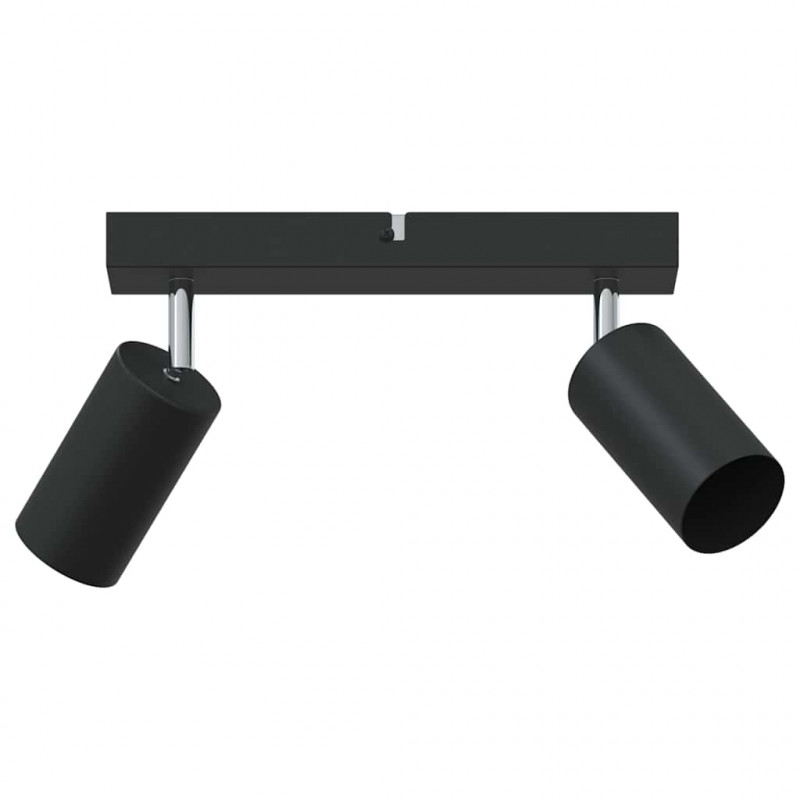 Reflektor sufitowy Z reflektorami Czarny 26 x 6 x 16 cm Metal