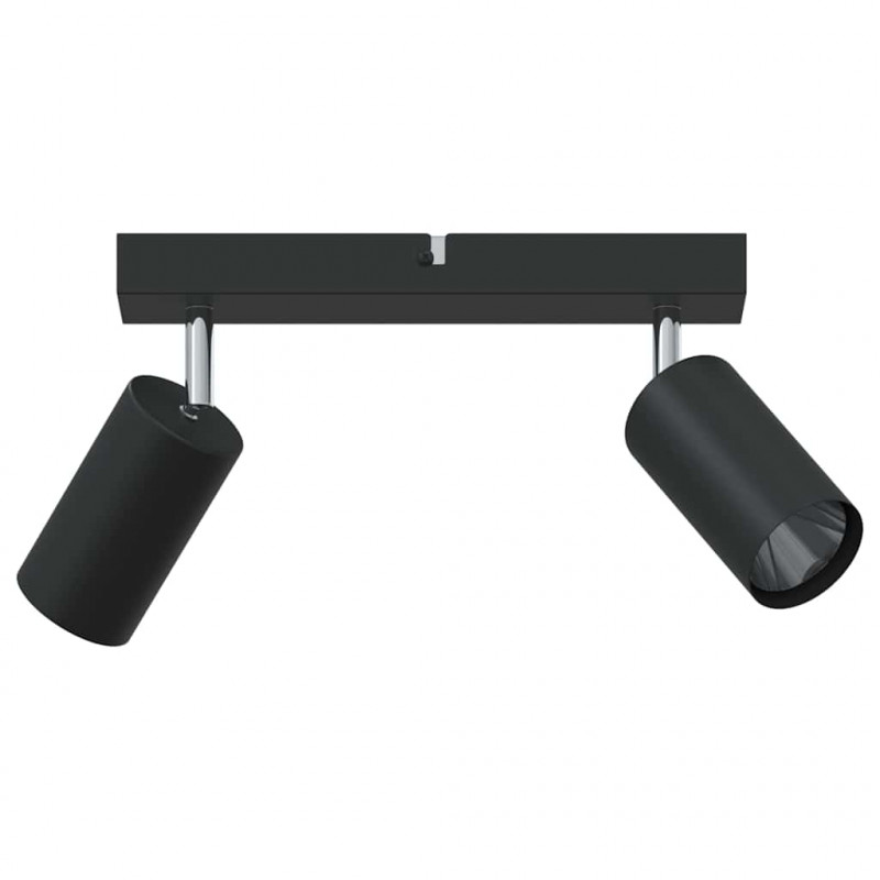 Reflektor sufitowy Z reflektorami Czarny 26 x 6 x 16 cm Metal