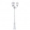 Lampa ogrodowa Biały 61 x 53 x 235 cm Aluminium i szkło
