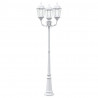 Lampa ogrodowa Biały 61 x 53 x 235 cm Aluminium i szkło