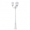 Lampa ogrodowa Biały 61 x 53 x 235 cm Aluminium i szkło