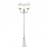 Lampa ogrodowa Biały 61 x 53 x 235 cm Aluminium i szkło