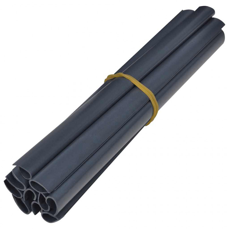 Osłona na ogrodzenie ogrodowe, PVC, 70x0,19 m, ciemnoszara