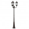 Lampa ogrodowa kolor bronzu 61 x 53 x 235 cm Aluminium i szkło