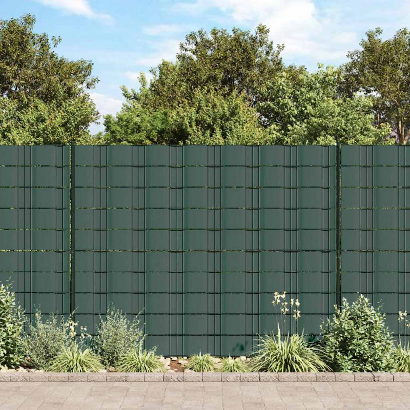 Osłona na ogrodzenie ogrodowe, PVC, 70x0,19 m, zielona