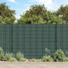 Osłona na ogrodzenie ogrodowe, PVC, 70x0,19 m, zielona