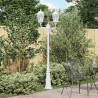 Lampa ogrodowa Biały 68 x 20 x 235 cm Aluminium i szkło