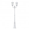 Lampa ogrodowa Biały 68 x 20 x 235 cm Aluminium i szkło