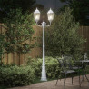 Lampa ogrodowa Biały 68 x 20 x 235 cm Aluminium i szkło