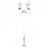 Lampa ogrodowa Biały 68 x 20 x 235 cm Aluminium i szkło