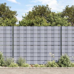 Osłona na ogrodzenie ogrodowe, PVC, 70x0,19 m, szara