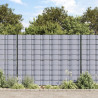 Osłona na ogrodzenie ogrodowe, PVC, 70x0,19 m, szara