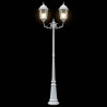 Lampa ogrodowa Biały 68 x 20 x 235 cm Aluminium i szkło