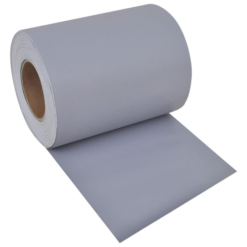 Osłona na ogrodzenie ogrodowe, PVC, 70x0,19 m, szara