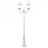 Lampa ogrodowa Biały 68 x 20 x 235 cm Aluminium i szkło