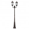 Lampa ogrodowa kolor bronzu 68 x 20 x 235 cm Aluminium i szkło
