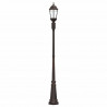 Lampa ogrodowa kolor bronzu 68 x 20 x 235 cm Aluminium i szkło