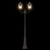 Lampa ogrodowa kolor bronzu 68 x 20 x 235 cm Aluminium i szkło