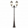Lampa ogrodowa kolor bronzu 68 x 20 x 235 cm Aluminium i szkło