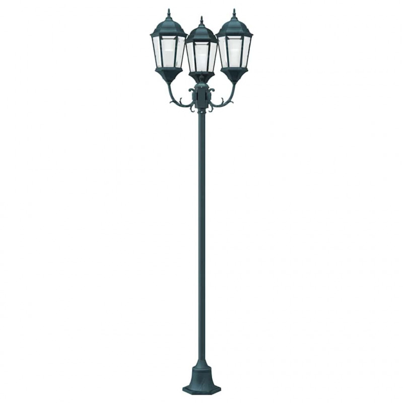 Lampa ogrodowa Vintage szczotkowana zieleń 57 x 49 x 241 cm