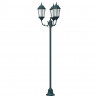 Lampa ogrodowa Vintage szczotkowana zieleń 57 x 49 x 241 cm