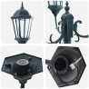 Lampa ogrodowa Vintage szczotkowana zieleń 57 x 49 x 241 cm