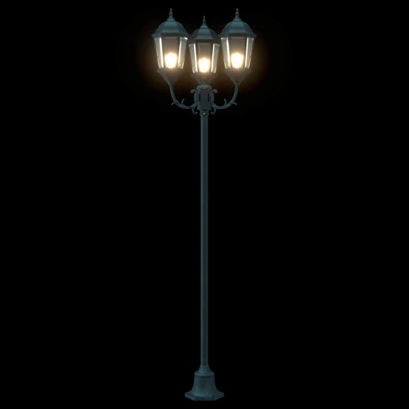 Lampa ogrodowa Vintage szczotkowana zieleń 57 x 49 x 241 cm