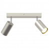 Reflektor sufitowy Z reflektorami Nikiel 26 x 6 x 16 cm Metal