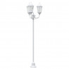 Lampa ogrodowa Biały 57 x 49 x 241 cm Aluminium i szkło