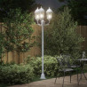 Lampa ogrodowa Biały 57 x 49 x 241 cm Aluminium i szkło