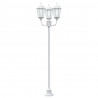Lampa ogrodowa Biały 57 x 49 x 241 cm Aluminium i szkło