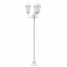 Lampa ogrodowa Biały 57 x 49 x 241 cm Aluminium i szkło