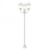 Lampa ogrodowa Biały 57 x 49 x 241 cm Aluminium i szkło