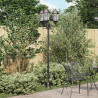 Lampa ogrodowa kolor bronzu 57 x 49 x 241 cm Aluminium i szkło
