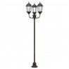 Lampa ogrodowa kolor bronzu 57 x 49 x 241 cm Aluminium i szkło