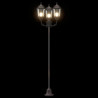 Lampa ogrodowa kolor bronzu 57 x 49 x 241 cm Aluminium i szkło