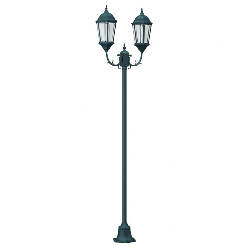 Lampa ogrodowa Vintage szczotkowana zieleń 68 x 20 x 235 cm