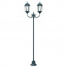 Lampa ogrodowa Vintage szczotkowana zieleń 68 x 20 x 235 cm