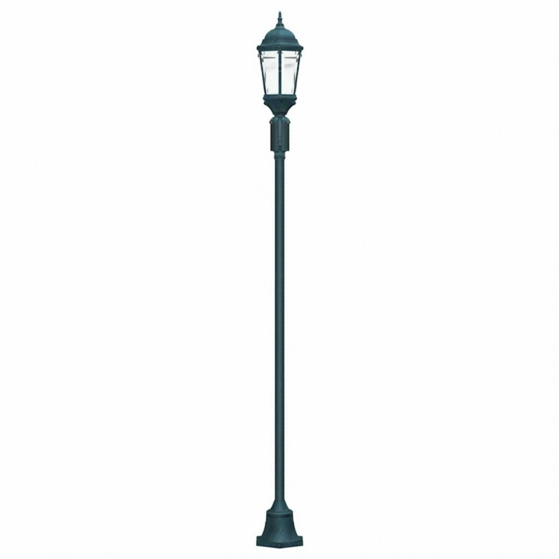 Lampa ogrodowa Vintage szczotkowana zieleń 68 x 20 x 235 cm