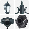 Lampa ogrodowa Vintage szczotkowana zieleń 68 x 20 x 235 cm