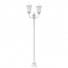 Lampa ogrodowa Biały 68 x 20 x 235 cm Aluminium i szkło