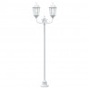 Lampa ogrodowa Biały 68 x 20 x 235 cm Aluminium i szkło
