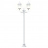 Lampa ogrodowa Biały 68 x 20 x 235 cm Aluminium i szkło